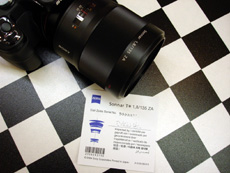 α Sonnar T* 単焦点レンズ Sonnar T* 135mm F1.8 ZA SAL135F18Z 検査証付